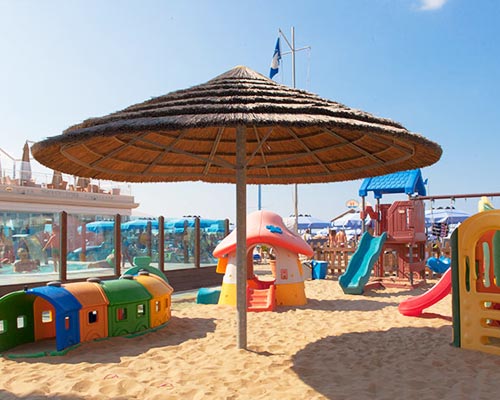 Games for children on the beach